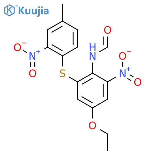 Formamide, N-[4-ethoxy-2-[(4-methyl-2-nitrophenyl)thio]-6-nitrophenyl]- structure