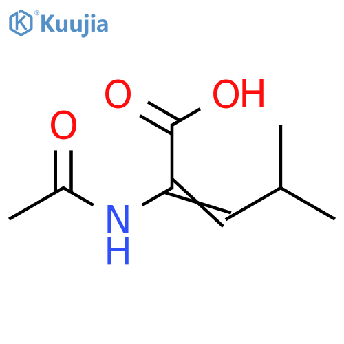 2-Pentenoic acid, 2-(acetylamino)-4-methyl- structure