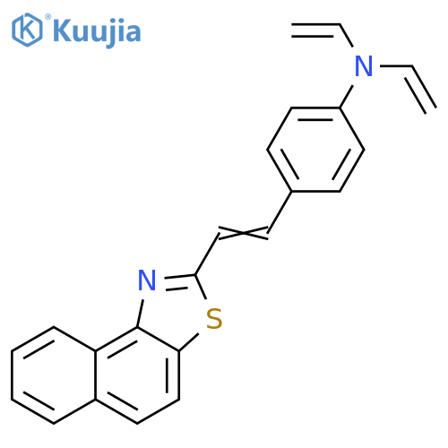 Benzenamine, N,N-diethenyl-4-(2-naphtho[1,2-d]thiazol-2-ylethenyl)- structure