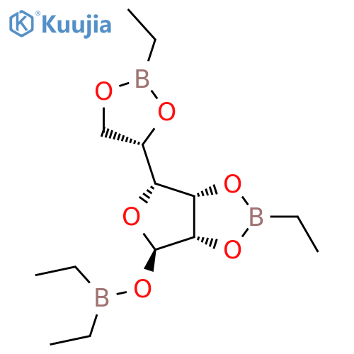 [(3As,4S,6R,6aR)-2-ethyl-6-[(4S)-2-ethyl-1,3,2-dioxaborolan-4-yl]-3a,4,6,6a-tetrahydrofuro[3,4-d][1,3,2]dioxaborol-4-yl]oxy-diethylborane structure