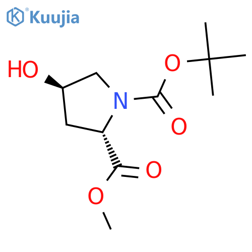 N-Boc-trans-4-Hydroxy-L-proline methyl ester structure