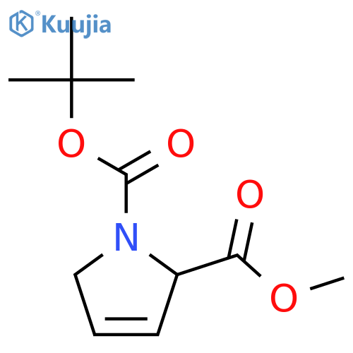 (S)-2,5-Dihydro-pyrrole-1,2-dicarboxylic acid 1-tert-butyl ester 2-methyl ester structure