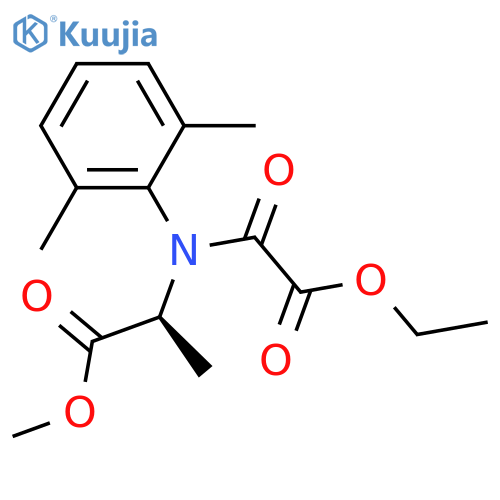 ALANINE, N-(2,6-DIMETHYLPHENYL)-N-(ETHOXYOXOACETYL)-, METHYL ESTER structure