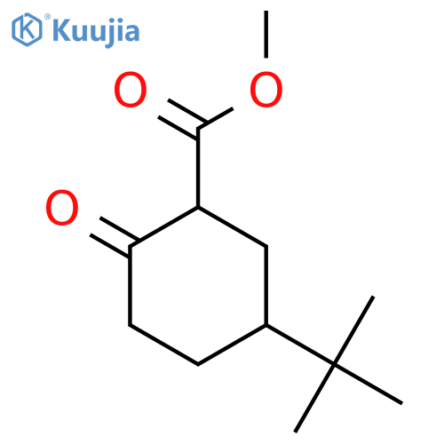 methyl 5-tert-butyl-2-oxocyclohexane-1-carboxylate structure