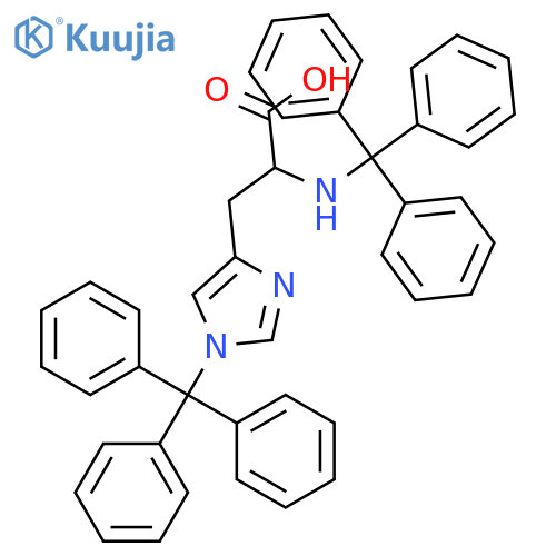 N-alpha,Nim-Ditrityl-L-histidine structure