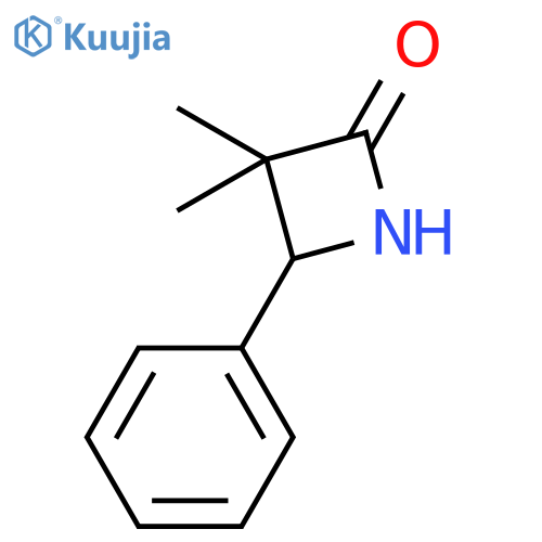 3,3-dimethyl-4-phenylazetidin-2-one structure
