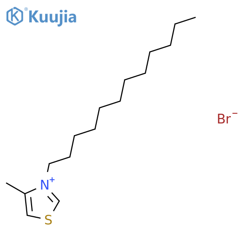 Thiazolium, 3-dodecyl-4-methyl-, bromide structure