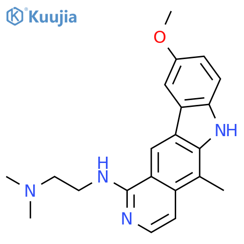 N'-(9-methoxy-5-methyl-6H-pyrido[4,3-b]carbazol-1-yl)-N,N-dimethylethane-1,2-diamine structure
