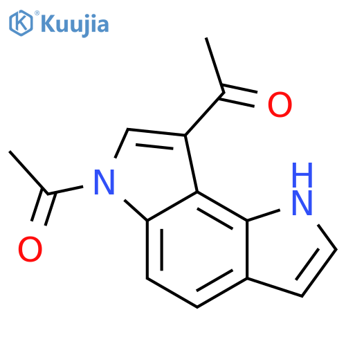 Benzo[1,2-b:3,4-b']dipyrrole, 6,8-diacetyl-1,6-dihydro- structure
