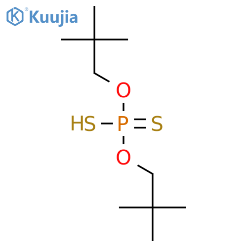 O,O-bis(2,2-dimethylpropyl) hydrogen phosphorodithioate structure