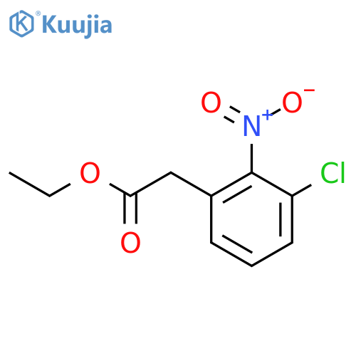 Ethyl 2-(3-chloro-2-nitrophenyl)acetate structure