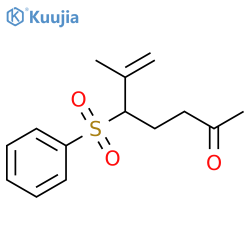6-HEPTEN-2-ONE, 6-METHYL-5-(PHENYLSULFONYL)- structure