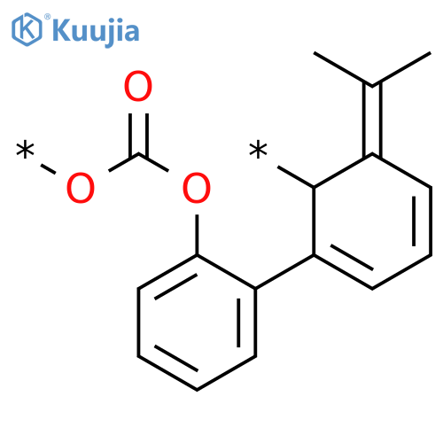 Poly[oxycarbonyloxyphenylene(1-methylethylidene)phenylene] structure