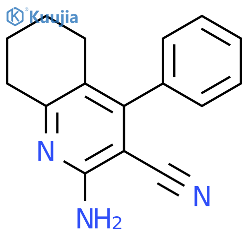 2-amino-4-phenyl-5,6,7,8-tetrahydroquinoline-3-carbonitrile structure