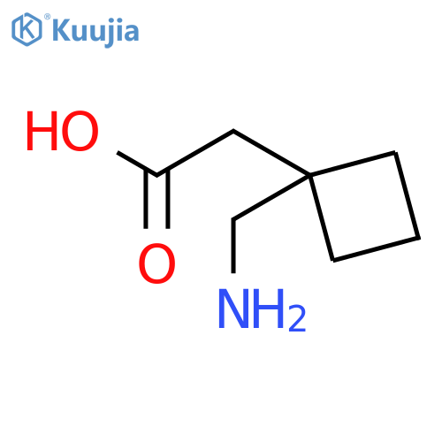 2-[1-(aminomethyl)cyclobutyl]acetic acid structure