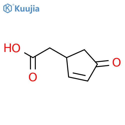 2-Cyclopentene-1-acetic acid, 4-oxo- structure