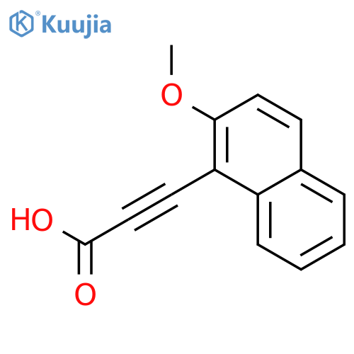 2-Propynoic acid, 3-(2-methoxy-1-naphthalenyl)- structure