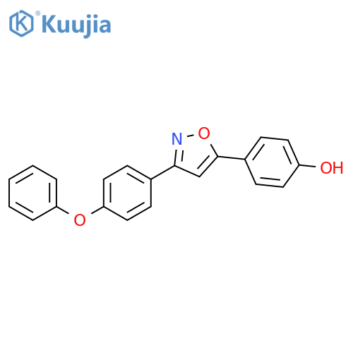Phenol, 4-[3-(4-phenoxyphenyl)-5-isoxazolyl]- structure