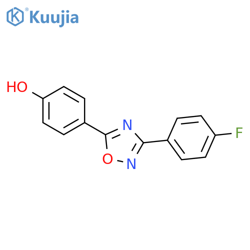 Phenol, 4-[3-(4-fluorophenyl)-1,2,4-oxadiazol-5-yl]- structure