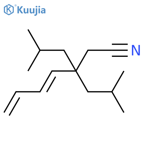 4,6-HEPTADIENENITRILE, 3,3-BIS(2-METHYLPROPYL)-, (4E)- structure