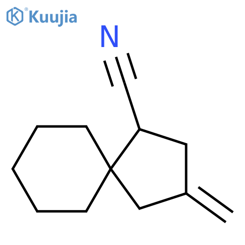 Spiro[4.5]decane-1-carbonitrile,3-methylene- structure