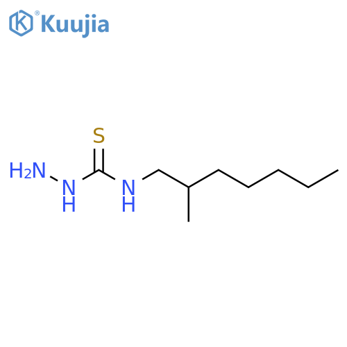 3-amino-1-(2-methylheptyl)thiourea structure