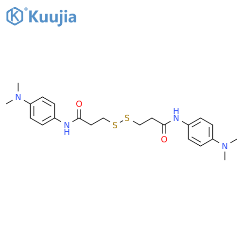 Propanamide, 3,3'-dithiobis[N-[4-(dimethylamino)phenyl]- structure