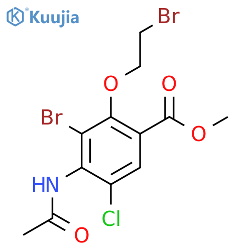 Methyl 4-Acetamido-3-bromo-2-(2-bromoethoxy)-5-chlorobenzoate structure