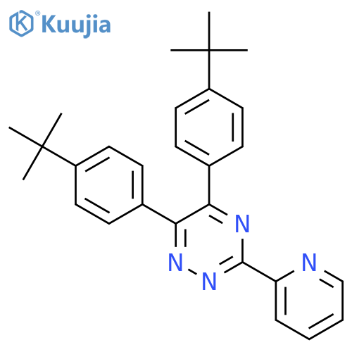 1,2,4-TRIAZINE, 5,6-BIS[4-(1,1-DIMETHYLETHYL)PHENYL]-3-(2-PYRIDINYL)- structure