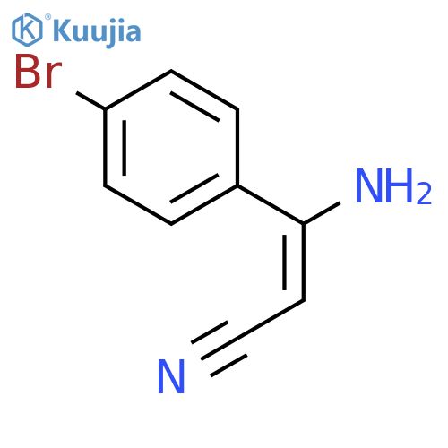 3-Amino-3-(4-bromophenyl)acrylonitrile structure