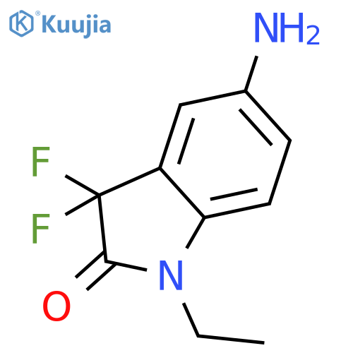 2H-Indol-2-one,5-amino-1-ethyl-3,3-difluoro-1,3-dihydro- structure