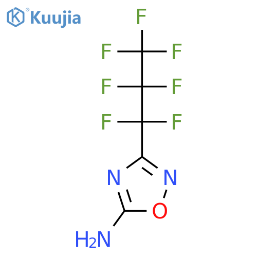 1,2,4-OXADIAZOL-5-AMINE, 3-(HEPTAFLUOROPROPYL)- structure
