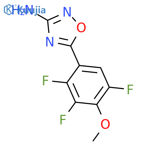 1,2,4-Oxadiazol-3-amine, 5-(2,3,5-trifluoro-4-methoxyphenyl)- structure