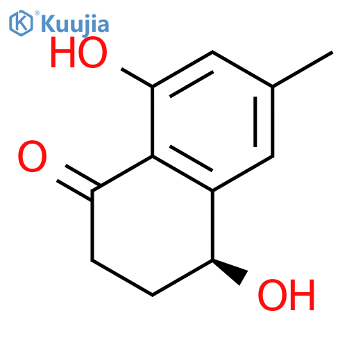 (4S)-4,8-dihydroxy-6-methyl-1,2,3,4-tetrahydronaphthalen-1-one structure