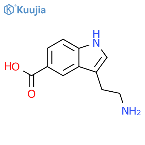 3-(2-aminoethyl)-1H-Indole-5-carboxylic acid structure