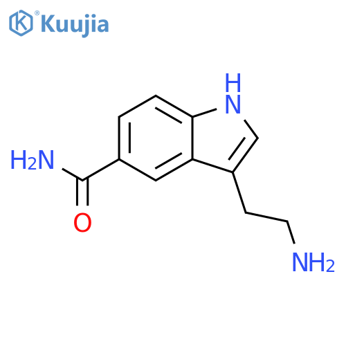 1H-Indole-5-carboxamide,3-(2-aminoethyl)- structure