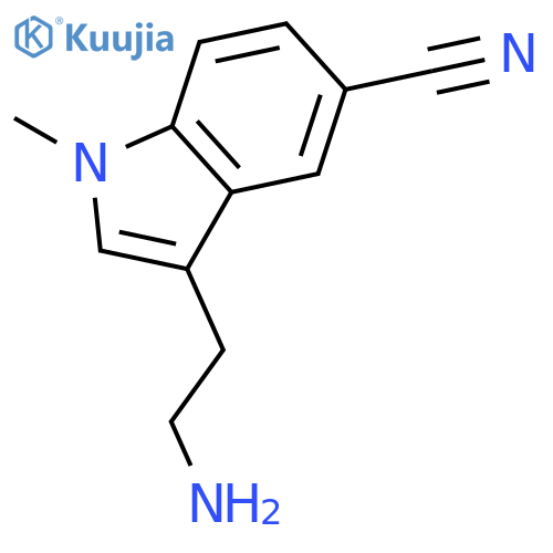 1H-INDOLE-5-CARBONITRILE, 3-(2-AMINOETHYL)-1-METHYL- structure