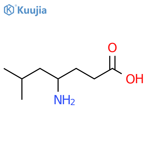 4-amino-6-methylheptanoic acid structure