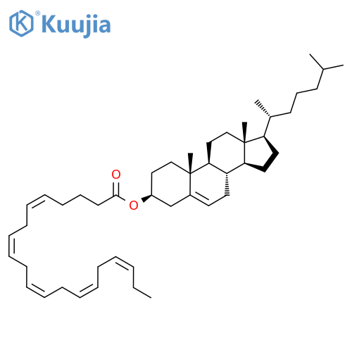 Cholesteryl (5Z,8Z,11Z,14Z,17Z-eicosapentaenoate) structure