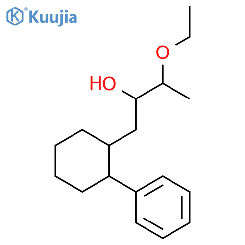 Cyclohexaneethanol, a-(1-ethoxyethyl)-2-phenyl- structure