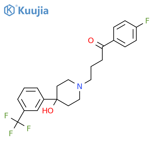 1-Butanone,1-(4-fluorophenyl)-4-[4-hydroxy-4-[3-(trifluoromethyl)phenyl]-1-piperidinyl]- structure