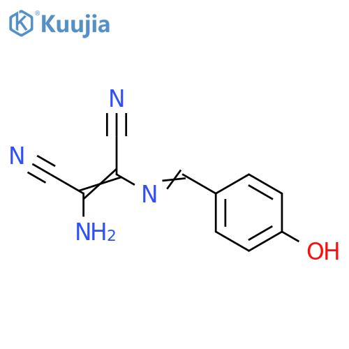 2-Butenedinitrile, 2-amino-3-[[(4-hydroxyphenyl)methylene]amino]- structure
