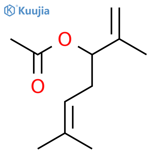 2,6-Dimethylhepta-1,5-dien-3-yl acetate structure