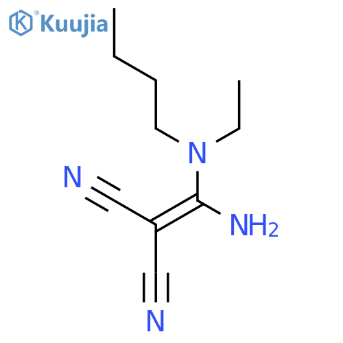 Propanedinitrile, [amino(butylethylamino)methylene]- structure