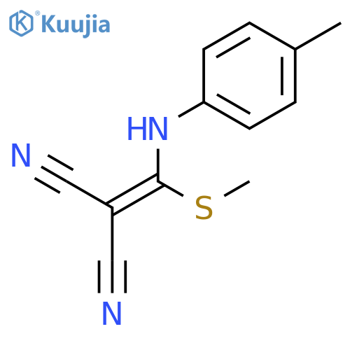 Propanedinitrile, [[(4-methylphenyl)amino](methylthio)methylene]- structure