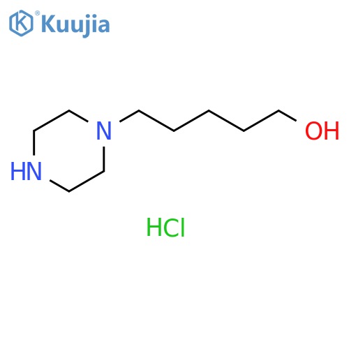 5-(piperazin-1-yl)pentan-1-ol dihydrochloride structure