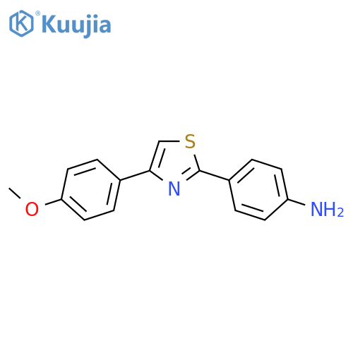 4-4-(4-Methoxyphenyl)-1,3-thiazol-2-ylaniline structure