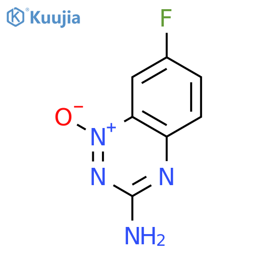 1,2,4-Benzotriazin-3-amine,7-fluoro-, 1-oxide structure