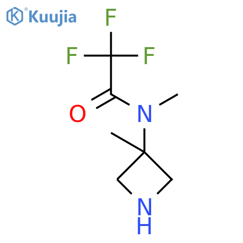 2,2,2-trifluoro-N-methyl-N-(3-methylazetidin-3-yl)acetamide structure
