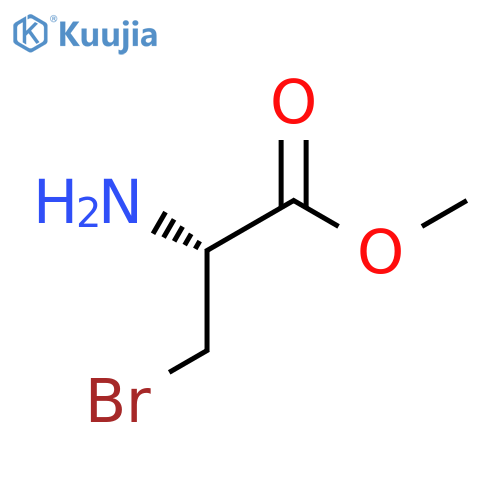 methyl (2R)-2-amino-3-bromopropanoate structure